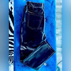 Ksubi black patent leather pants. 100% lamb leather. Size 28.